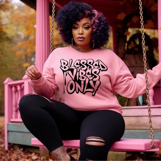 Blessed Vibes Only Crew Sweatshirt