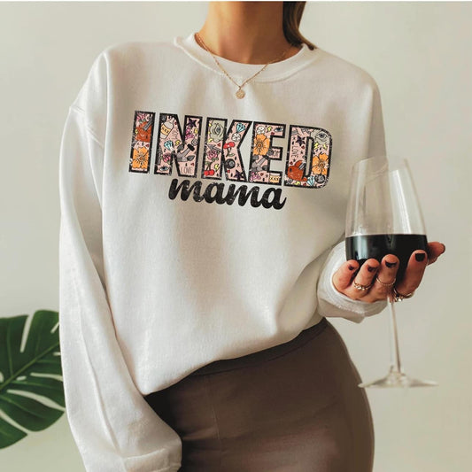 Inked Mama Crewneck Sweatshirt or T-Shirt