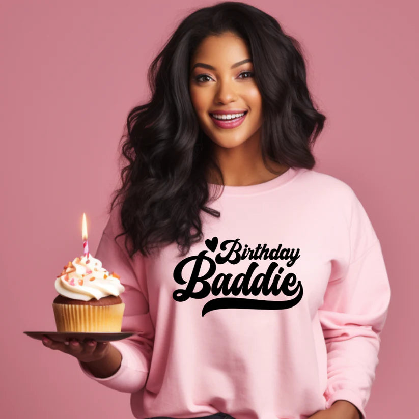 Birthday Baddie Crew Sweatshirt