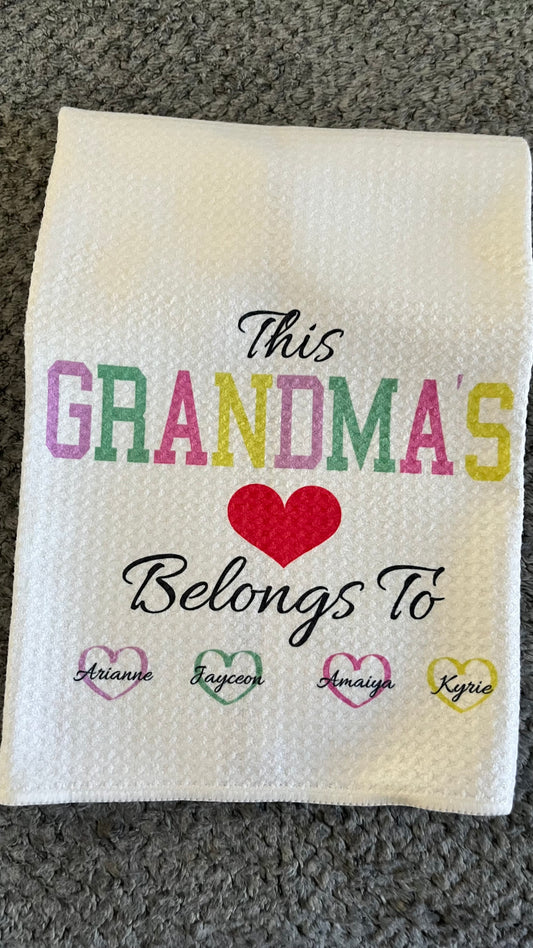 Heart Belongs To Customized kitchen Towel