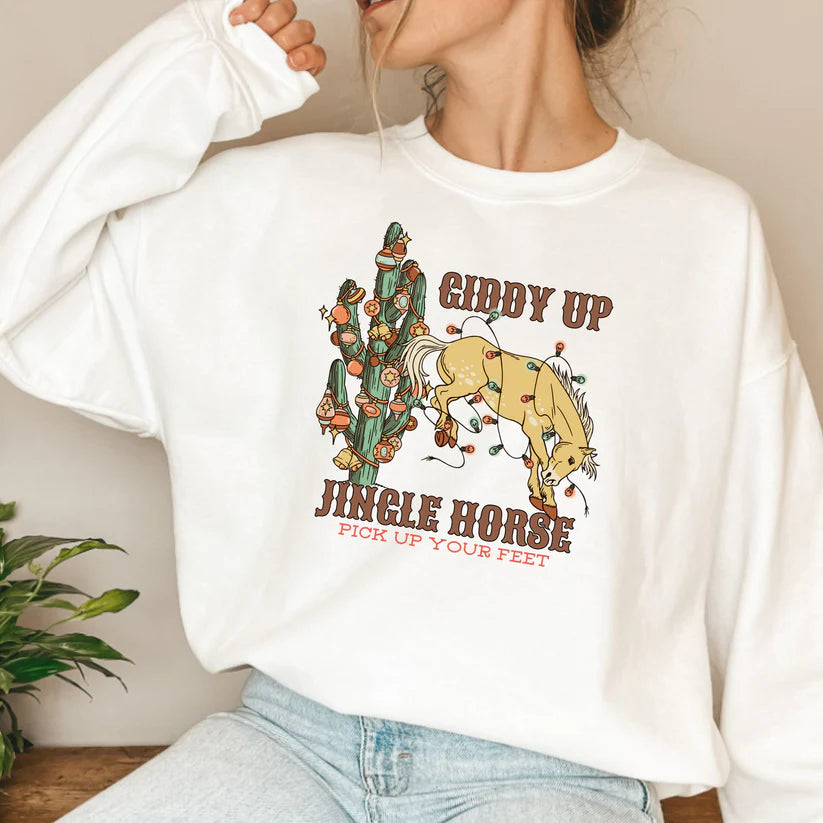 Giddy Up T Shirt & Crew Sweatshirt