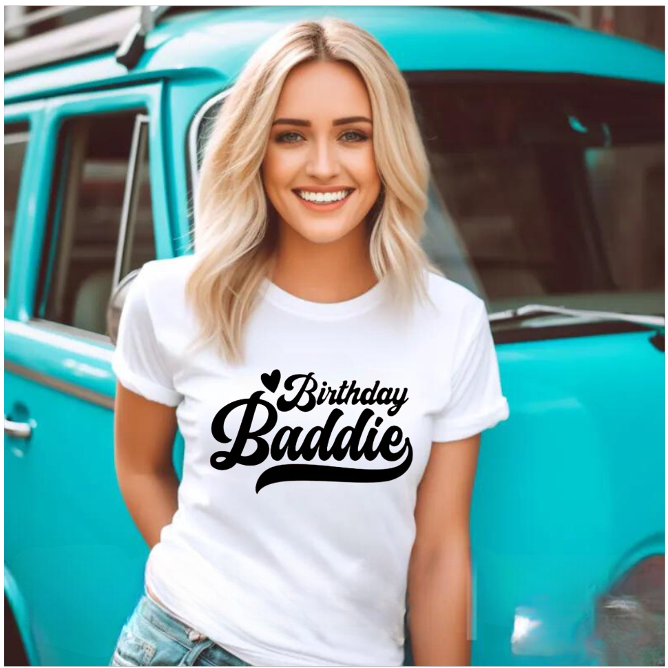 Birthday Baddie Graphic T-Shirt