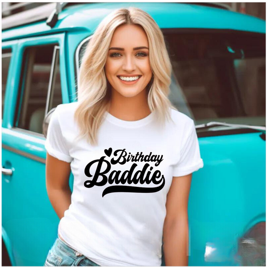 Birthday Baddie Graphic T-Shirt