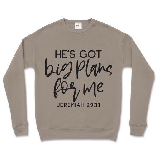 He's Got Big Plans Crew Sweatshirt