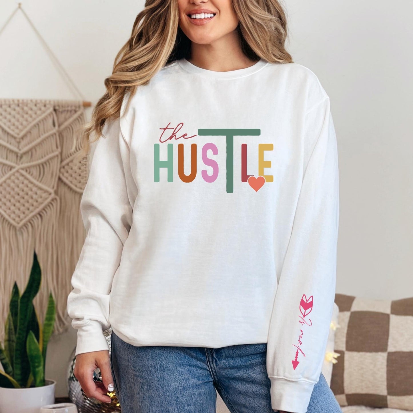 The Hustle Crewneck Sweatshirt or T-Shirt