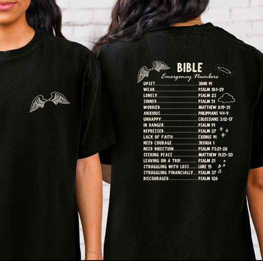 Bible Numbers Crewneck Sweatshirt/T Shirt