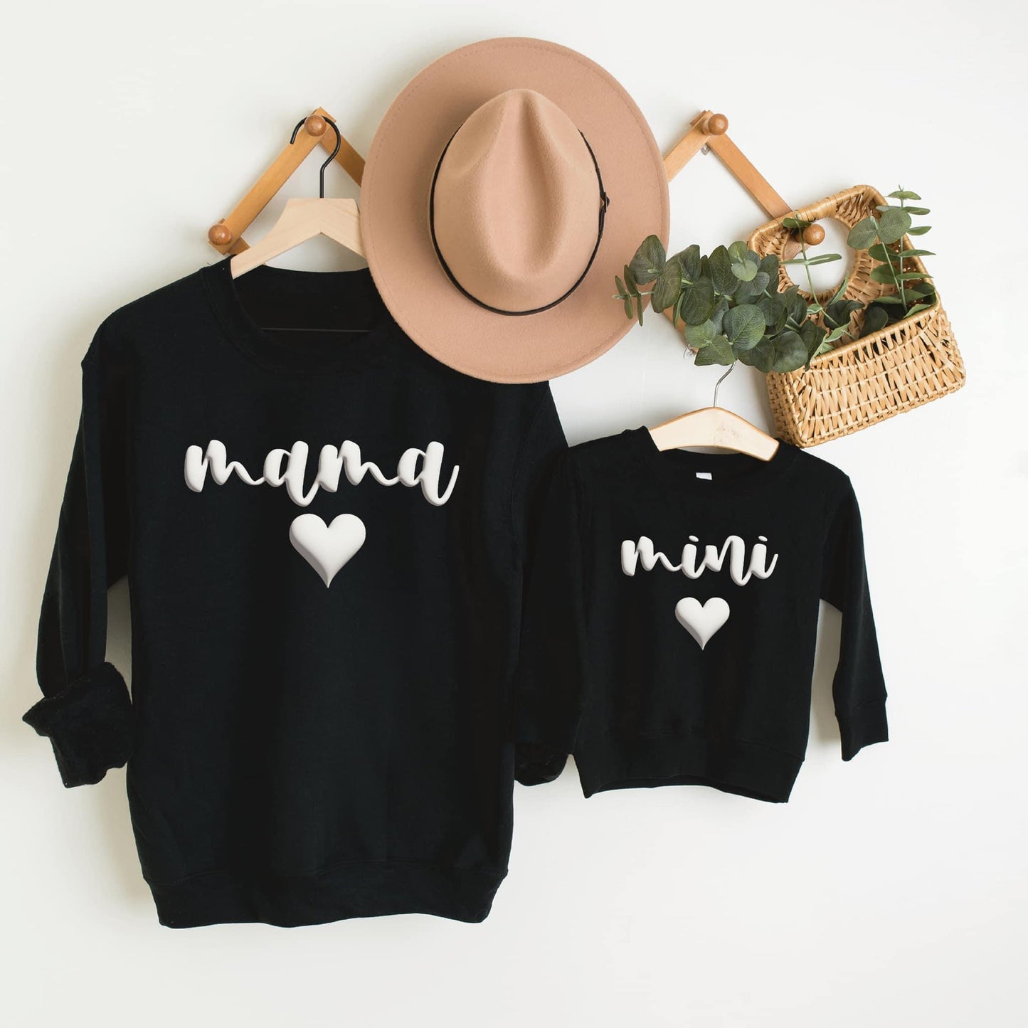 MAMA 🖤 /MINI 🖤 Crewneck Sweatshirt or T-Shirt