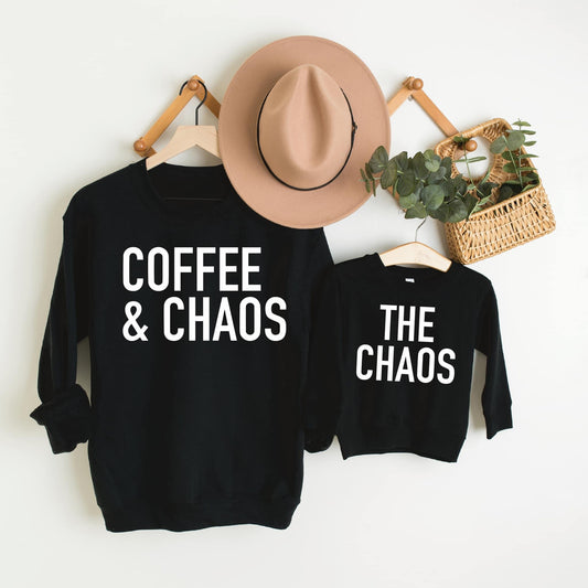 Coffee/Chaos Crewneck Sweatshirt or T-Shirt